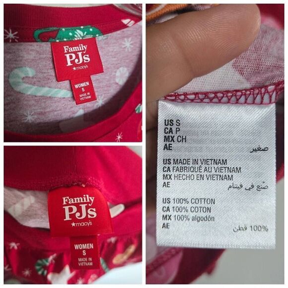 Family PJs Christmas Top & Pants 2-Pc Pajama Set Size Small - Picture 11 of 11